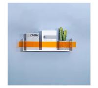 BDSHGRDH articoli essenziali per la casa， Portabottiglie, portariviste, cestino portaoggetti for libri e giornali, mensola da parete sospesa(White,60x16x10cm)