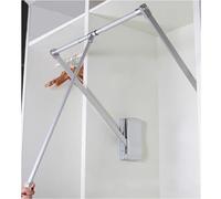 BDSHGRDH Asta per armadi a ribalta， Extendable Wardrobe Lift Pull Down Closet Rod, Lift Pull Down Adjustable Width hanger,Wardrobe Clothes Hanger Rail soft return(510660mm)