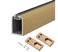 BDSHGRDH binario dell'armadio， Asta porta abiti in metallo for camera da letto e bagno, gruccia appendiabiti silenziosa e antiscivolo, salvaspazio(Gold,40cm(15 3/4"))