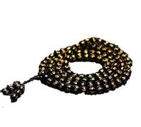 BDSHGRDH Bracciale amuleto con perline in ossidiana nera tibetana da 8 mm, Mantra om mani padme hum