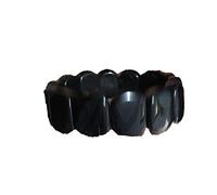 BDSHGRDH Bracciale in ossidiana naturale for donna e uomo
