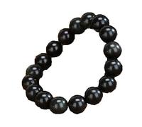 BDSHGRDH Bracciale rigido in ossidiana di ghiaccio naturale