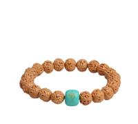 BDSHGRDH braccialetti con perline, Bracciale Indonesia Rudraksha Bodhi con perline di Buddha a cerchio singolo, unisex, for la meditazione