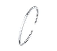 BDSHGRDH bracciali da Donna， Bracciale Rigido Minimalista alla Moda da Donna, Braccialetto dell'amicizia, Gioielli in Argento, Regali di Compleanno for Sorelle, Amiche, Coppie