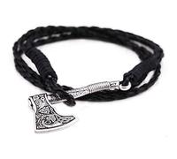 BDSHGRDH ciondoli da donna, Norse Viking Axe Wrap Bracelet Amulet Triquetra Pattern Pendant Bracelet Gift for Men Women
