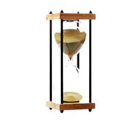 BDSHGRDH Clessidra， Clessidra con Sabbia, Grande Clessidra in Metallo da 30 Minuti, 7 Colori, Decorazione for la casa, Sala Pranzo, Cucina, Orologio a(Khaki)
