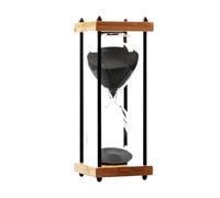 BDSHGRDH Clessidra， Clessidra con Sabbia, Grande Clessidra in Metallo da 30 Minuti, 7 Colori, Decorazione for la casa, Sala Pranzo, Cucina, Orologio a(Black)