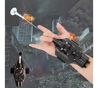 BDSHGRDH Lanciatore di ragnatele， Giocattolo for Bambini in plastica, Guanto da Cosplay, Lanciatore di Eroi, Set Giocattoli Divertenti for, educativi, Raggio d'azione 9,8 Piedi(Black)