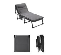 BDSHGRDH letto pieghevole, Portable Bed for Outdoor Campers, Simple Multi-functional Lounge Chair for Lunch Break Recliner