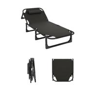 BDSHGRDH letto pieghevole, Simple Office Nap Bed, Multi-functional Adult Nap Bed, Portable Recliner for Camping Recliner