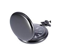 BDSHGRDH orologio da tasca， Anticato Liscio con Catena in Acciaio(Black)