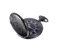 BDSHGRDH orologio da tasca， For Uomo con Quadrante e Catena(Black)
