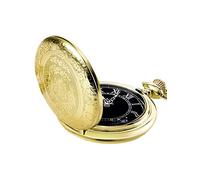 BDSHGRDH orologio da tasca， For Uomo con Quadrante e Catena(Gold)