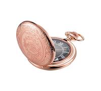BDSHGRDH orologio da tasca， For Uomo con Quadrante e Catena(Rose Gold)