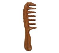BDSHGRDH pettini per Capelli， 1pc Large Teeth Massage Comb No Static Wooden Combs Hairdressing Tool Wooden Detangling Combs Hair Dryer Brush Style Comb(Green)