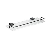 BDSHGRDH portasciugamani da doccia, Asciugamani e bottiglie di condimento - Organizer salvaspazio for accessori da cucina bagno(30cm Black)