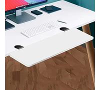 BDSHGRDH prolunga per scrivania， Piattaforma for tastiera pieghevole con cassetto for, morsetto for vassoio for, slitta for(White,75Cm*24Cm)