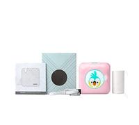 BDSHGRDH stampante fotografica, Mini stampante for etichette adesive, portatile Bluetooth, tascabile for foto, 58 mm(Pink C Printer)