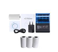 BDSHGRDH stampante fotografica, Mini stampante portatile Bluetooth 58 mm 2 pollici for ricevute wireless POS PC tascabile for banconote(1Pinter Add 4Rolls)