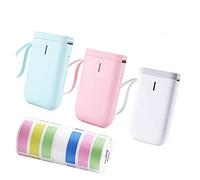 BDSHGRDH stampante fotografica, Stampante D11 wireless portatile for etichette, mini macchina for creare for casa, ufficio, supermercato, fai da te, gioielli, parole, regalo(Pk 3 Color Label)