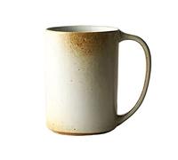 BDSHGRDH tazza， Tazza da caffè con tecnologia retrò in ceramica, for uso domestico, 580 ml, grande capacità, for la colazione, latte(Grey)