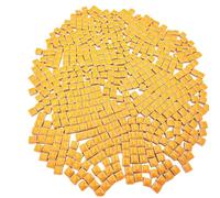 BDSHGRDH Tessere di Mosaico， 500g Square Ceramic Mosaic Tiles, 500PCS 1 * 1CM Handmade Making Creative Micro Mosaic Pieces for Lovers DIY Mosaic Projects(Orange)