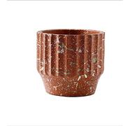 BDSHGRDH Vasi da Fiori in Ceramica, vasi for Piante Bonsai Rotondi, Grandi, con Motivo in Pietra e Fori, vasi for Piante grasse, for Decorazioni for la casa e L'Ufficio, for Matrimoni(Style 3,17.5cm)