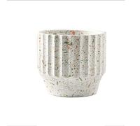 BDSHGRDH Vasi da Fiori in Ceramica, vasi for Piante Bonsai Rotondi, Grandi, con Motivo in Pietra e Fori, vasi for Piante grasse, for Decorazioni for la casa e L'Ufficio, for Matrimoni(Style 1,14.5cm)