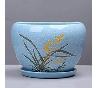 BDSHGRDH vasi per Piante, Vasi for Piante carnose con Motivo in Marmo Multicolore, Stampa Creativa, Vaso for Fiori in Ceramica, Decorazione for Esterni, Giardino, corridoio, navata, Paesaggio(12.2cm)