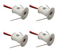BDSHL DC12V 1W Mini Faretto LED per Interni Vetrina Bancone Incasso a soffitto Luce 4Pack, 7 Colori Chiari (Colore : Warm White 3000K, Size : 120 Degrees)
