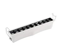 BDSHL Faretti a LED Lineari 110v-220v Incorporati Illuminazione da Incasso a Strisce Lunghe Soggiorno Soffitto Design Corridoio Lineare Casa Senza Luci Principali, 3 Colori di Illuminazione 5 Potenza