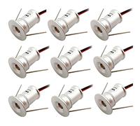 BDSHL Faretti da Incasso a LED 12V DC Mini faretti dimmerabili per Illuminazione d'accento dell'Armadio, 9 Pezzi 7 Colori Chiari (Color : Warm White 3000K, Size : 30 Degrees)