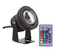 BDSHL Faretto a LED Luce Subacquea 10w Luce del Paesaggio Specchio Convesso IP68 Impermeabile DC12V 24V Telecomando RF Colorato Luce della Fontana del Giardino roccioso Piscina