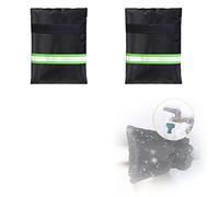 BDSHUNB Outside Tap Covers for Winter, 2 Packs Outdoor Tap Cover, Tap Cosy Cover Waterproof Thickened Outdoor Tap Cover Cover Jacket Insulated Protector with Reflective Strip from Freezing Bursting