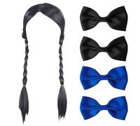 BDSHUNBF 5PCS Parrucca, Donna Uso Quotidiano Capelli Moda, Capelli Della Famiglia, per Cosplay, Anime, Halloween, Feste e Così Via (Niente Frangia)