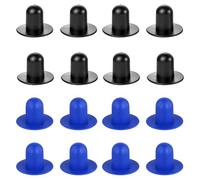 BDSHUNBF 8 Pezzi Tappi Per Piscina, Tappi a Muro Piscina, Tappi di Tenuta, Tasselli Per Piscina Fuori Terra, Tappo del Foro del Filtro della Piscina (Blu, Nero)