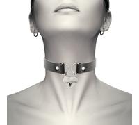 Bdsm accessorio bdsm collana in pelle a forma di cuore con lucchetto, Poids 0.032 Kg