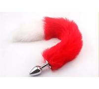 BdSM Dog Fox Tail Anal Plug Sexy Toys Metal Fake Furry Butt Plug BDSM Flirt Anus Plug For Women Role Games Product For Couples(Mixed colors)