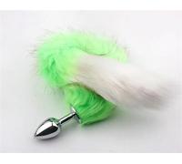 BdSM Dog Fox Tail Anal Plug Sexy Toys Metal Fake Furry Butt Plug BDSM Flirt Anus Plug For Women Role Games Product For Couples(Dark khaki)
