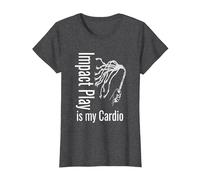 BDSM Impact Play è Il Mio Cardio sculacciata flagellazione Maglietta, Donna, Grigio Scuro, XS