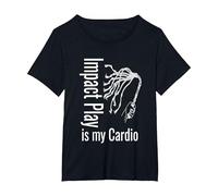 BDSM Impact Play è Il Mio Cardio sculacciata flagellazione Maglietta, Donna Plus-Size, Nero, 6X