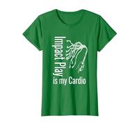 BDSM Impact Play è Il Mio Cardio sculacciata flagellazione Maglietta, Donna, Verde Mela, 3XL