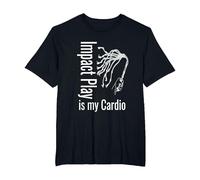 BDSM Impact Play è Il Mio Cardio sculacciata flagellazione Maglietta, Uomo Taglie Grandi, Nero, 2X Tall