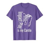 BDSM Impact Play è Il Mio Cardio sculacciata flagellazione Maglietta, Uomo, Viola mélange, 3XL