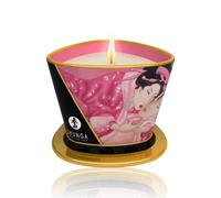BDSM Wax Play - Candela da massaggio Shunga - petali di rosa