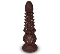 BDSMAGE 17.5cm Anal Dildo Sex Toys, Pene Finto con Particelle di massaggio, Plug Anale con forte ventosa, Plug Anale-dilatatore Donna Sex Toy Butt Plug per uomini donne coppie (S)