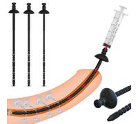 BDSMAGE 3 Dilatatori Uretrali con siringa & 3 Anelli Pene, Maschile Dilatatore Uretra Pene Plug per uomini, Uomo Sex Toy in Silicone, Urethra dilators men