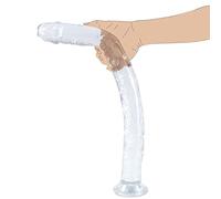 BDSMAGE 45cm Dildo Realistici Sex Toys per Donna, Classici Plug Anale con forte ventosa per gioco a mani libere, Anale XXXL Plug Analesex per Coppie Uomo
