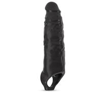 BDSMAGE Manicotto per pene per estensione del pene 5 cm, 28 cm Manicotto per pene taglia XXL Ingrandimento del grande Giocattoli sessuali per coppie Uomini (Nero)