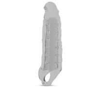 BDSMAGE Manicotto per pene per estensione del pene 5 cm, 28 cm Manicotto per pene taglia XXL Ingrandimento del grande Giocattoli sessuali per coppie Uomini (Trasparente)